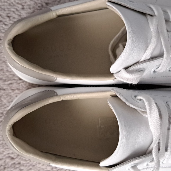 Gucci Kids White and Gray Sneakers Size 33 - Picture 5 of 6